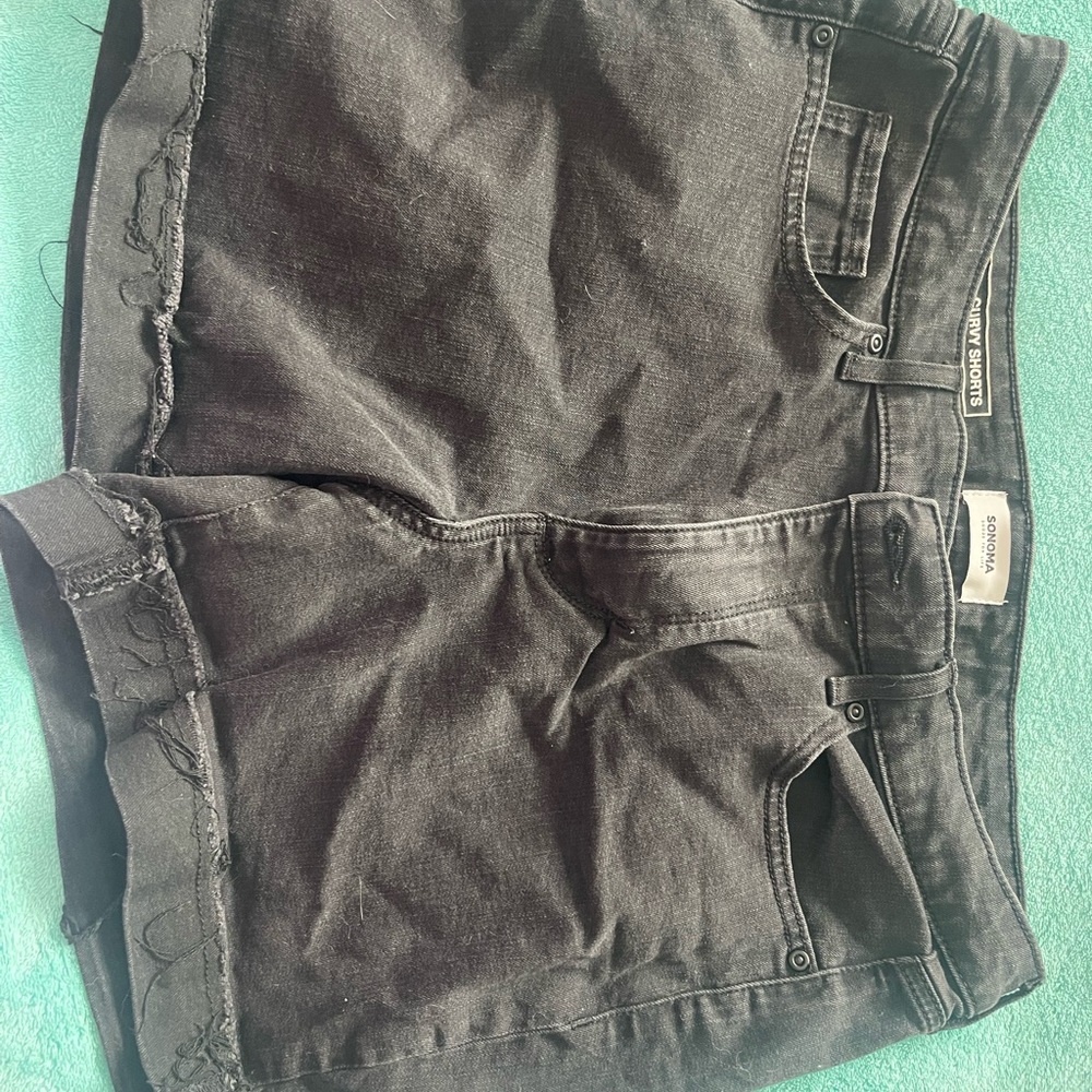 Sonoma Black Jean Shorts Casual Denim Style